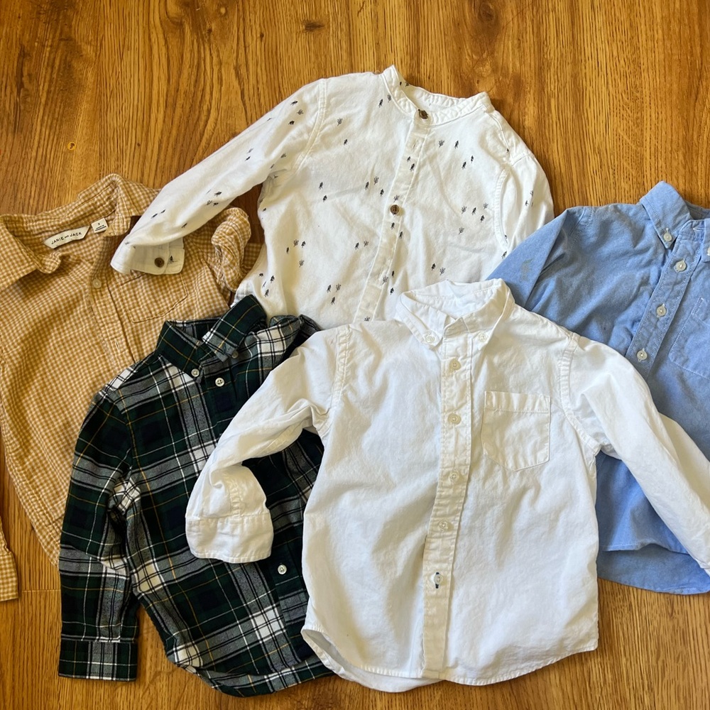 Like new Toddler Shirts Bundle Size 2T :J crew, Ralph Lauren, Zara Janie & jack
